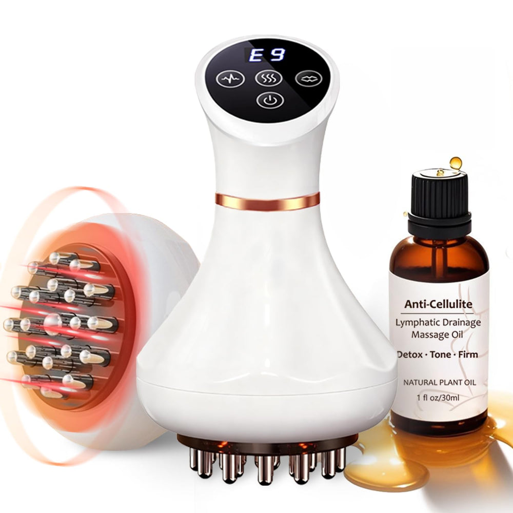 FASCITONE Lymphatic Drainage Massager front view for relaxing lymph flow and post-workout recovery.