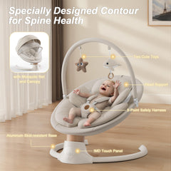 FasonBaby swing offering ten melodies for gentle baby relaxation