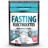FAST LYTE unflavored powder in a scoop for hydration during fasting