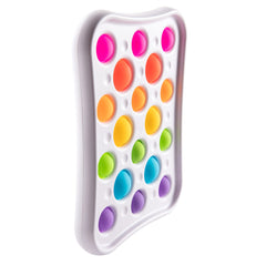 Dimpl Pops bright rainbow colours spark engaging sensory play by Fat Brain Toys.