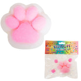 FauKait cat paw squishy toy in hand showing soft texture and size
