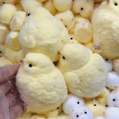 FauKait handmade chick toy with vibrant texture for sensory exploration