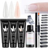 Fcozpjk poly extension gel clear for seamless lengthening at home