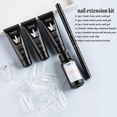 Fcozpjk poly extension gel white for crisp French tips at home