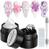 Fcozpjk solid builder gel clear for 3D nail sculpting and extensions.