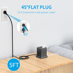 FDTEK USB ports side view for convenient charging.