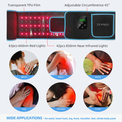 Feangli belt TPU cover close-up highlights skin-friendly, sweat-resistant layer