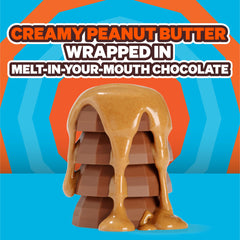 Feastables MrBeast peanut butter cups creamy filling and smooth texture close-up