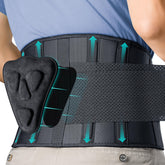 FEATOL back brace with lumbar pad for improved posture during lifting