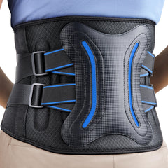 FEATOL lower back brace front view with breathable fit for daily wear.