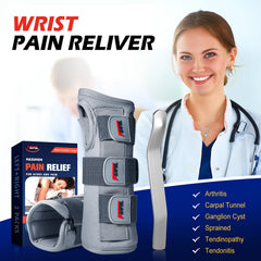 FEATOL wrist brace with dual plastic splints targets stability and carpal tunnel relief