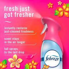 Febreze Air Mist fine mist spreads quickly to refresh rooms.