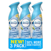 Febreze Air Mist Jasmine Honeysuckle bottle pour delivers fast odor control in any room.