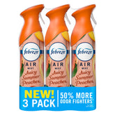 Febreze Air Mist Juicy Summer Peaches bottle ready to refresh a room
