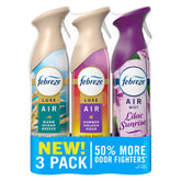 Febreze Air Mist Lilac Sunrise bottle pour captures fresh floral scent for any room.