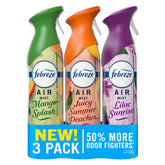 Febreze Air Mist Lilac Sunrise bottle releases fresh scent in airy mist