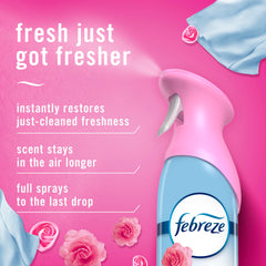 Febreze Air Mist can emphasizes 50% more odor fighters for tougher spaces.