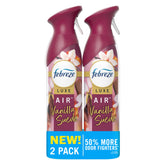 Febreze Air Mist Vanilla Suede bottle ready for quick room refresh.