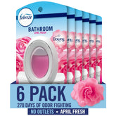 Febreze Bathroom Odor-Fighter activated for 45 days of freshness in small spaces.