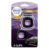 Febreze Car Mountain vent clip activation for instant on-the-go freshness.