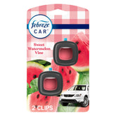 Febreze Car Vent Clip Sweet Watermelon Vine, long-lasting freshness in your car.