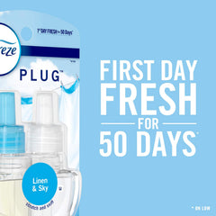 Febreze Fade Defy Plug Apple Mango Sunshine refill, rotates in upside-down outlets