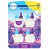 Febreze Fade Defy PLUG at outlet delivers Twilight Lavender for lasting freshness in rooms.