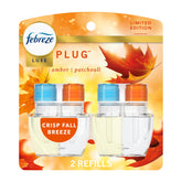 Febreze Fade Defy plug refill bottle maintains long-lasting freshness up to 50 days.