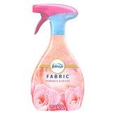 Febreze Romance & Desire bottle spray refreshing fabrics with a light scent.