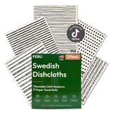 FEBU Swedish dishcloth absorption demonstrates strong spill pickup for quick kitchen cleanup.