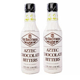 Fee Brothers Aztec Chocolate Bitters bottle adds depth and aroma to cocktails.