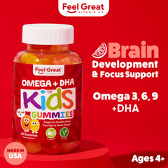 Feel Great Vitamin Co bottle open reveals tasty citrus gummies kids love