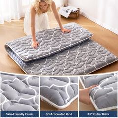Feisaibaoly 6th Gen futon folded for car trips demonstrates portable guest sleeping option