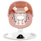 Feitiong pink infant swing seat offers cozy motion for newborns