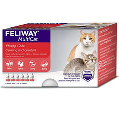Feliway MultiCat refill 48ml bottle ready to refresh calming support.