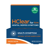 FemiClear HClear for him bottle front, highlighting USA-made topical relief option