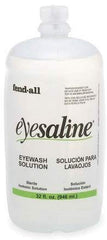 Two-pack Eyesaline bottles with sealed caps for reliable emergency eye care.