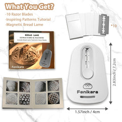 Ergonomic Fenikara bread lame handle for comfortable scoring