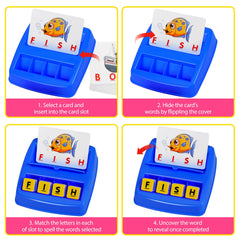 Fenikso Matching Letter Game letter cubes help with early letter recognition during play.
