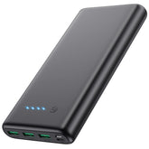 Feob 36800mAh portable charger front view for long trips