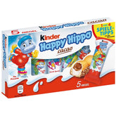 Ferrero Kinder Happy Hippo hippo-shaped wafer with cocoa cream, kid-friendly on-the-go snack.
