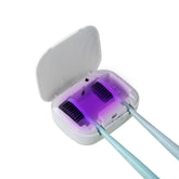 FESTIVAGUARD toothbrush sanitizer case front view keeps brushes clean on the go