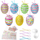 Fethwoin Easter foam eggs ready for gem embellishments and décor ideas.