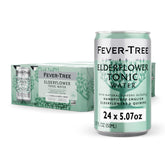 Fever Tree Elderflower Tonic Water bottle close-up for premium cocktails