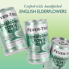 Fever Tree Elderflower Tonic Water 3-pack packaging suitable for entertaining guests