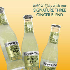 Chilled Fever-Tree Ginger Beer served in a glass with lime