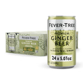 Fever-Tree Ginger Beer poured over ice, ready to mix a refreshing cocktail