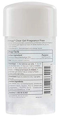 FF Almay clear gel fragrance-free formula dries quickly without residue.