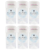 FF Almay Sensitive Skin Clear Gel Fragrance Free deodorant pack of six for daily protection.