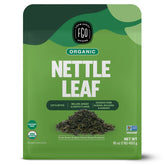 FGO organic nettle leaf tea bulk bag ready for brewing in your kitchen